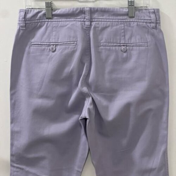 J. Crew Womens Chino Flat Front Slash Pocket Purple Chino Pants Size 6 - Picture 5 of 12